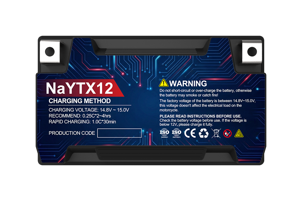 JIEYO NaYTX12 Sodium Ion Motorcycle Battery Charging Method Safety Warning Specification Main Product Image